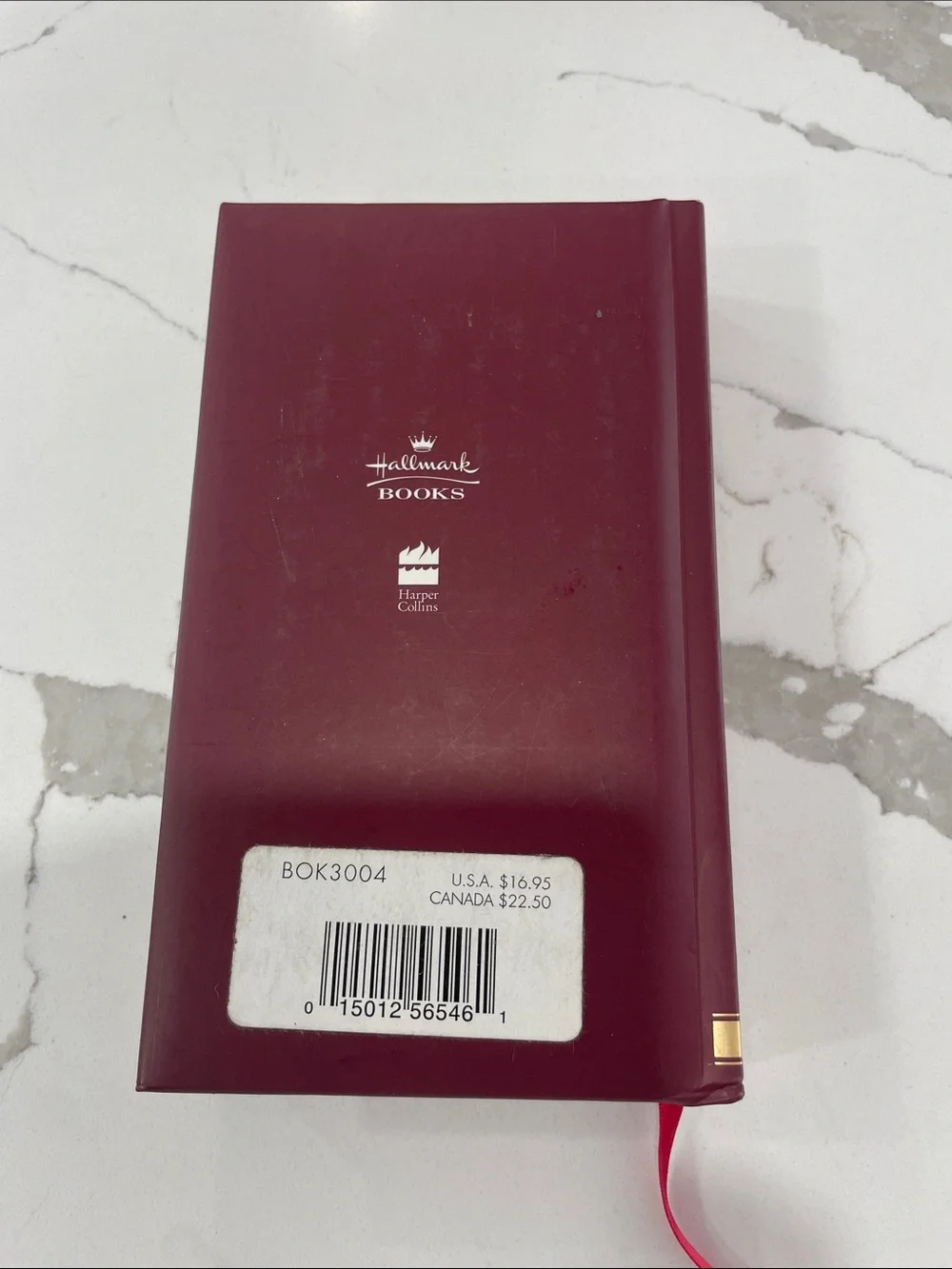 Hallmark Burgundy & Gold Hardcover Devotional Book